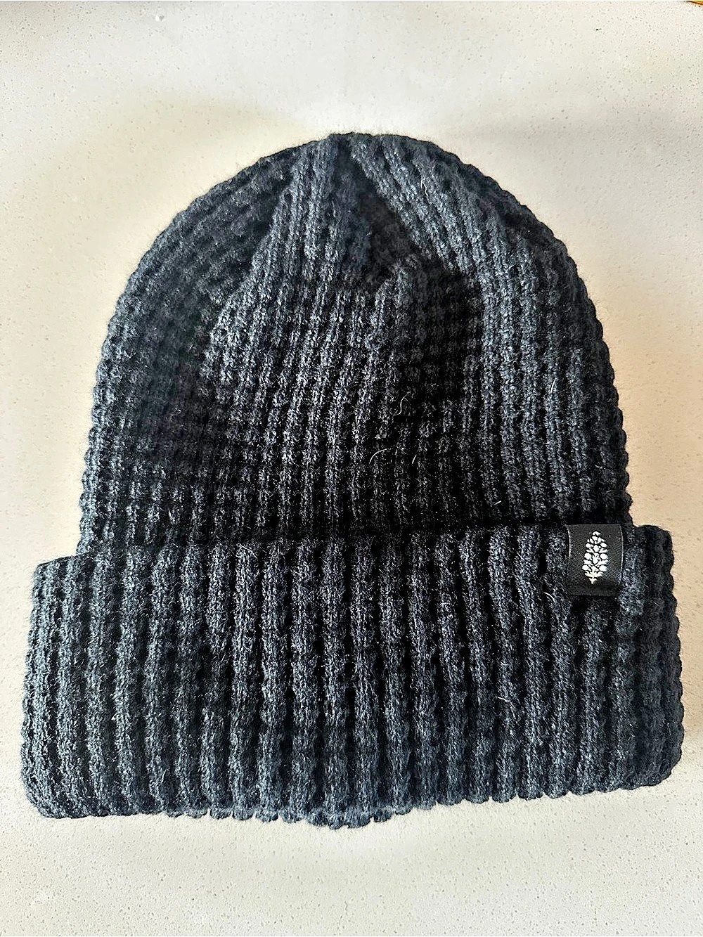 Free People Cool Down Black Beanie NWT